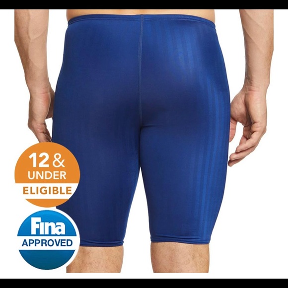 Speedo Men's Aquablade Jammer Tech Suit Swimsuit. 32. NWT. Navy. - Picture 7 of 8